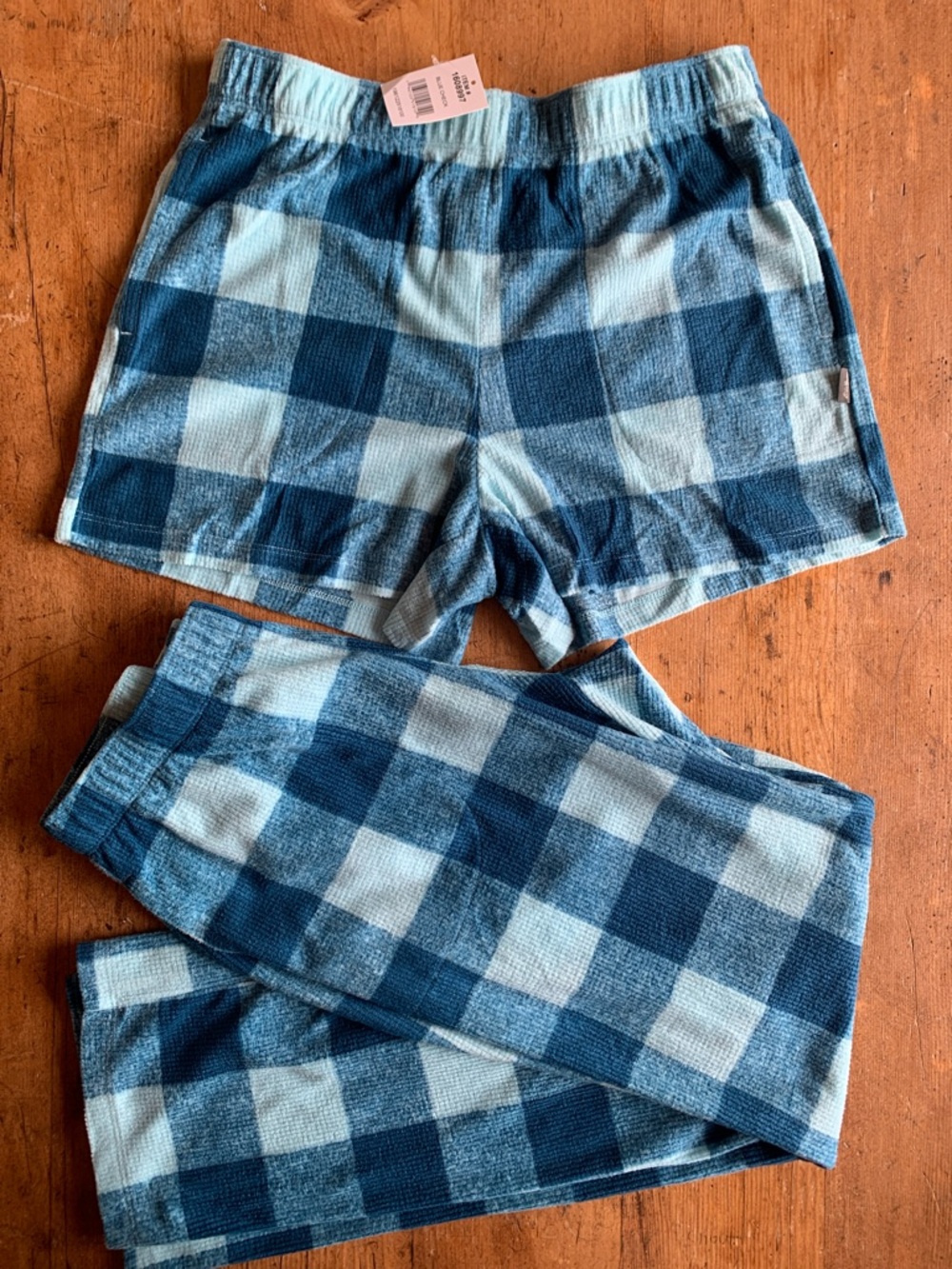 Eddie Bauer Blue Buffalo Check Bundle Pants and Shorts